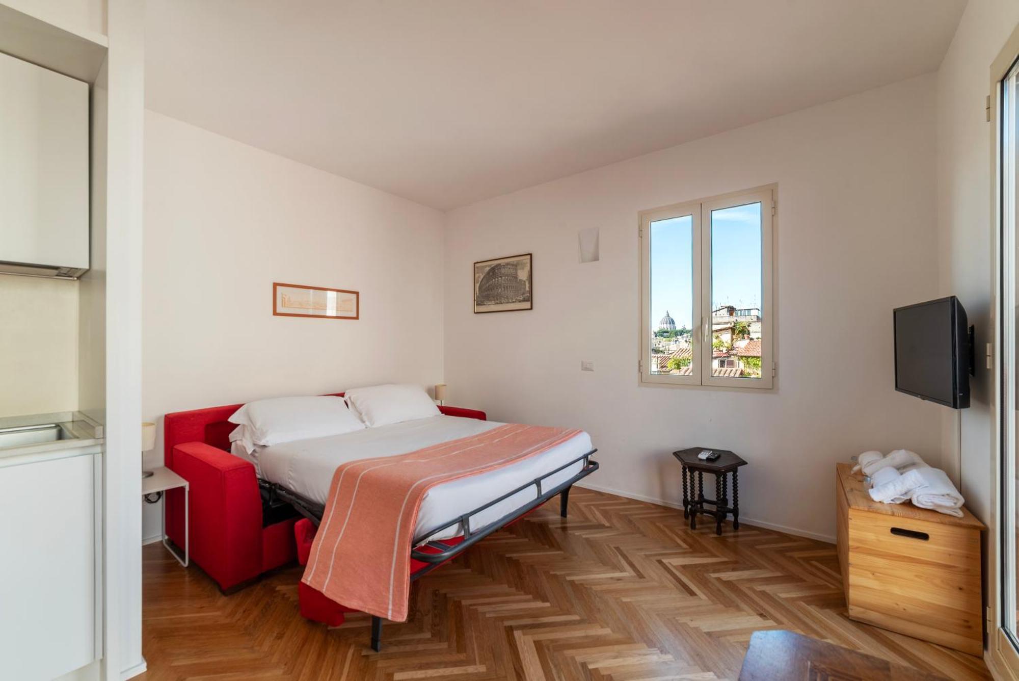 Apartment With Terrace In Via Del Pellegrino - Fromhometorome Bagian luar foto